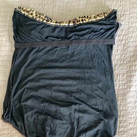 Carmen Marc Valvo Strapless Leopard Bathing Suit - Picture 9 of 10